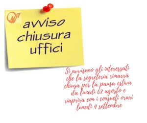 chiusura uffici segreteria