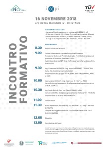 16 novembre 2018 incontro formativo